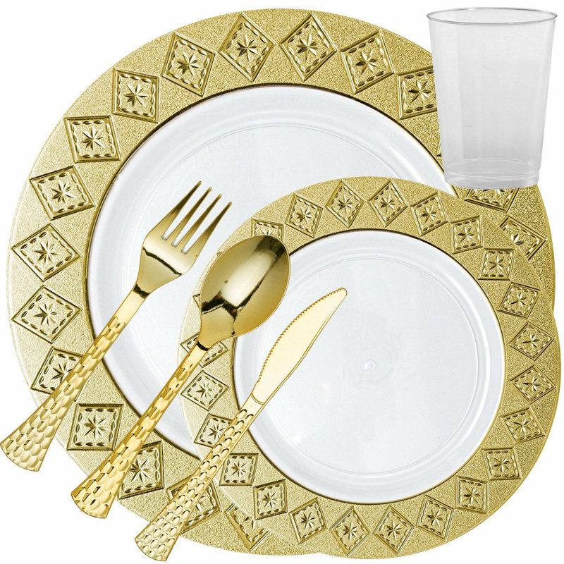 NicoleFantiniCollection Imperial Plastic Disposable Tableware Party Set